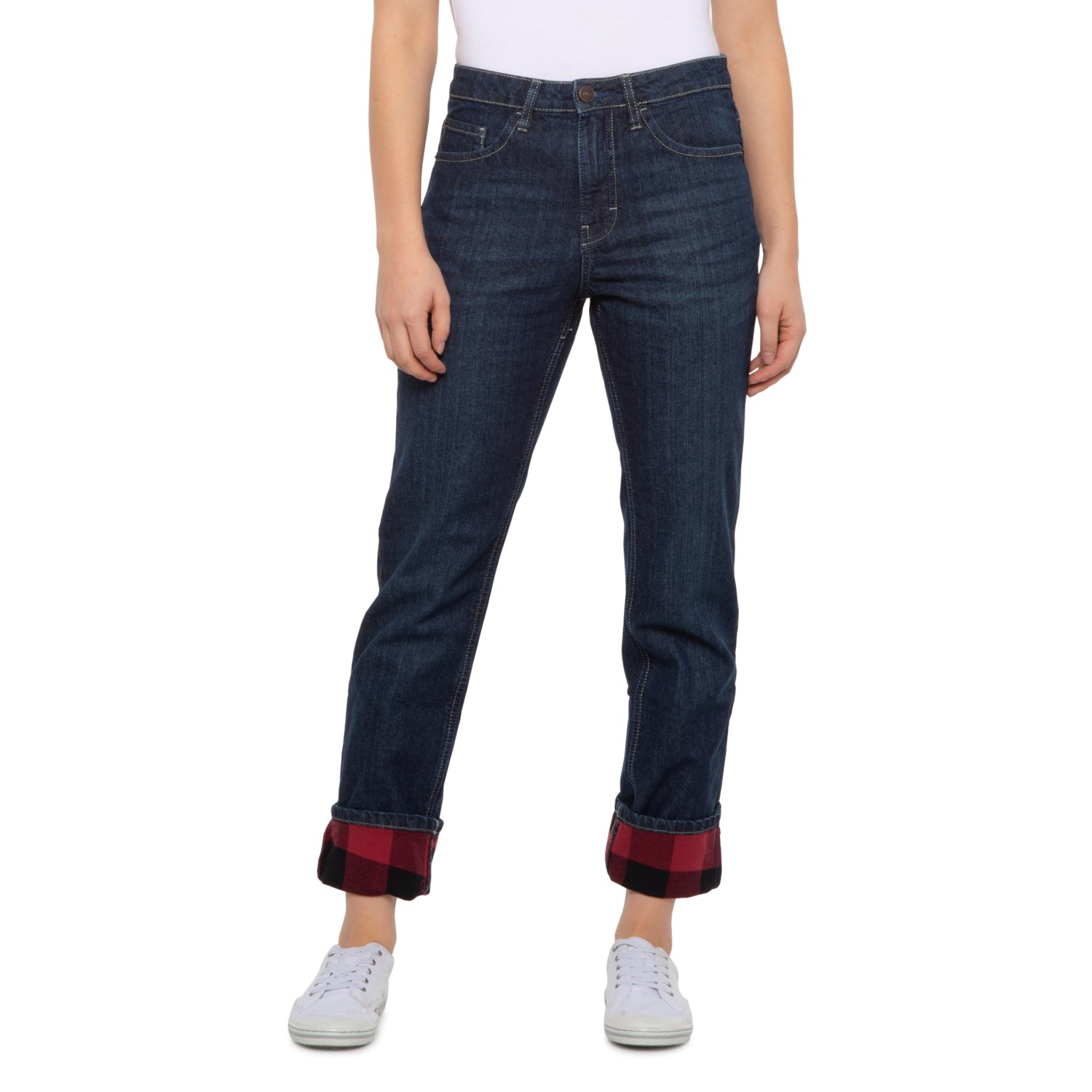 flannel lined bootcut jeans