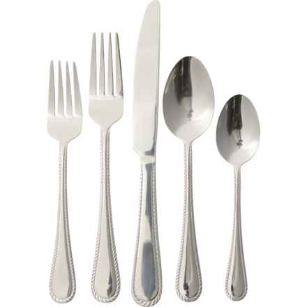 Adventure Flatware Set - 20-Piece in Silver