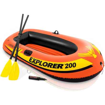 INTEX Explorer 200 Boat Set - Inflatable in Multi