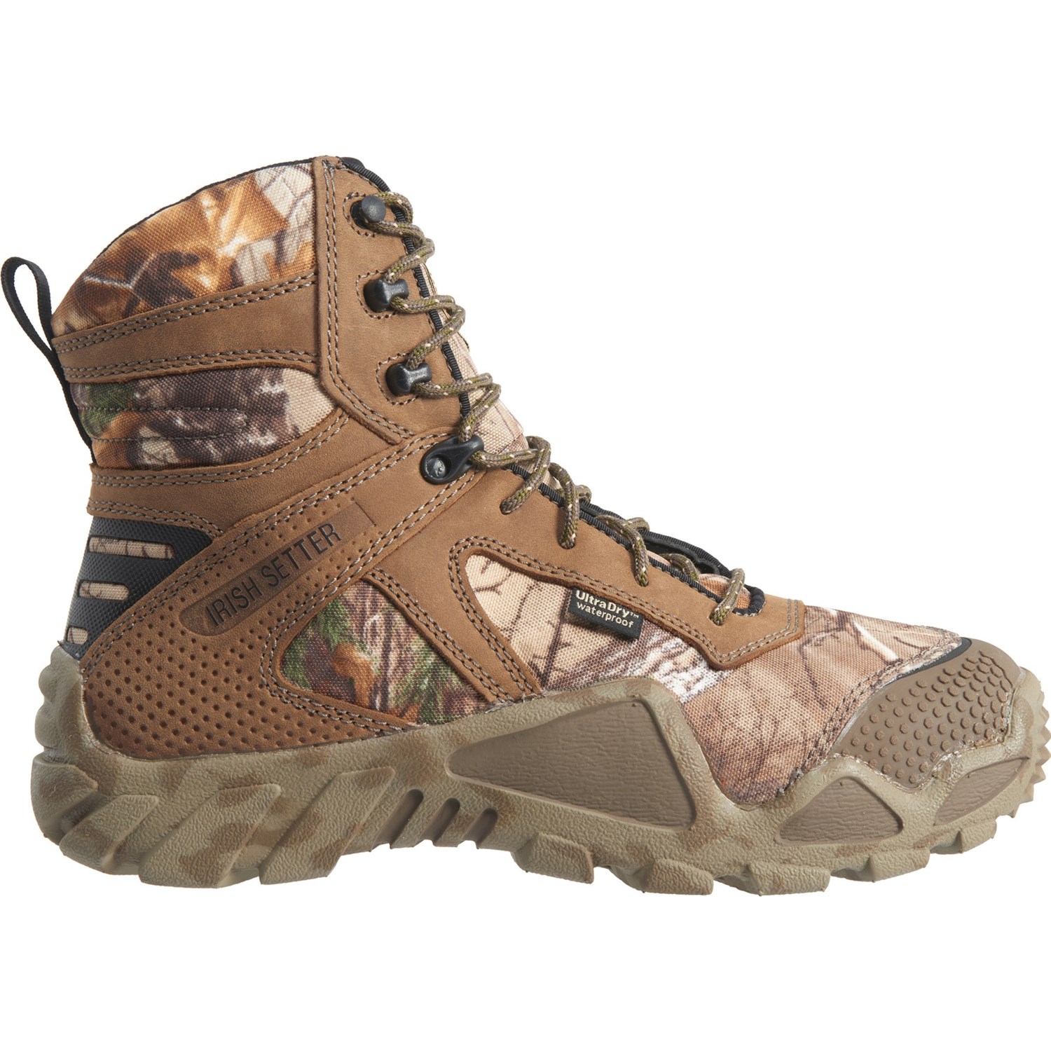 irish setter vaprtrek camo leather waterproof hunting boots