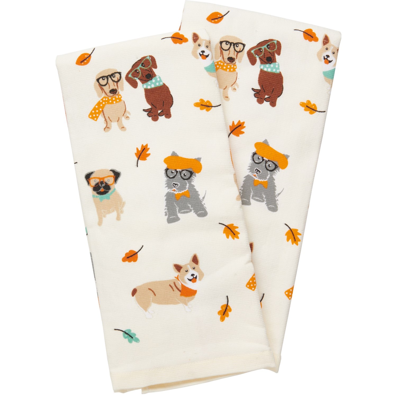 Isaac Mizrahi Harvest Dogs Kitchen Towels 2Pack Save 41