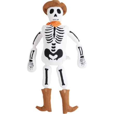 Cowboy Skeleton Decorative Pillow - 60x32” in White