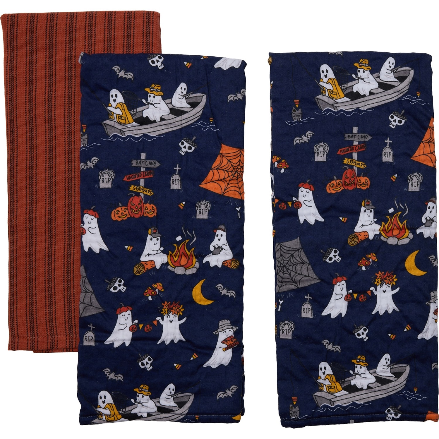 Isaac Mizrahi New York Ghosts Camping Kitchen Towels - 3-Pack