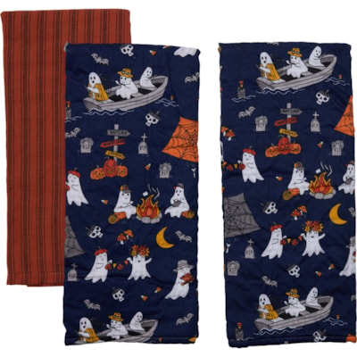Isaac Mizrahi New York Ghosts Camping Kitchen Towels - 3-Pack