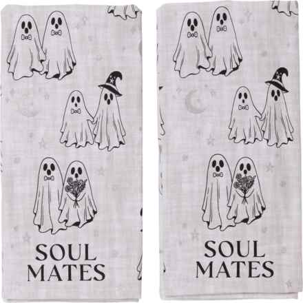 Halloween Soulmates Kitchen Towel Set - 2-Pack, 18x28” in Linen