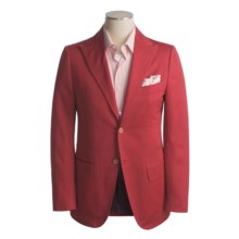 Isaia Cotton Sport Coat (For Men) in 2B/Sv/Dark Red - Closeouts