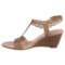253HC_5 Isola Fleur Wedge Sandals - Leather (For Women)
