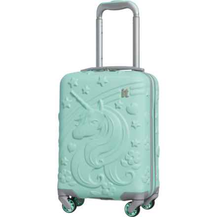 IT Luggage 16” Dreamworld Spinner Suitcase - Hardside, Mint (For Boys and Girls) in Mint