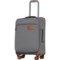 IT Luggage 19” Fusional Spinner Carry-On Suitcase - Softside, Expandable, Steel Skin in Steel Skin