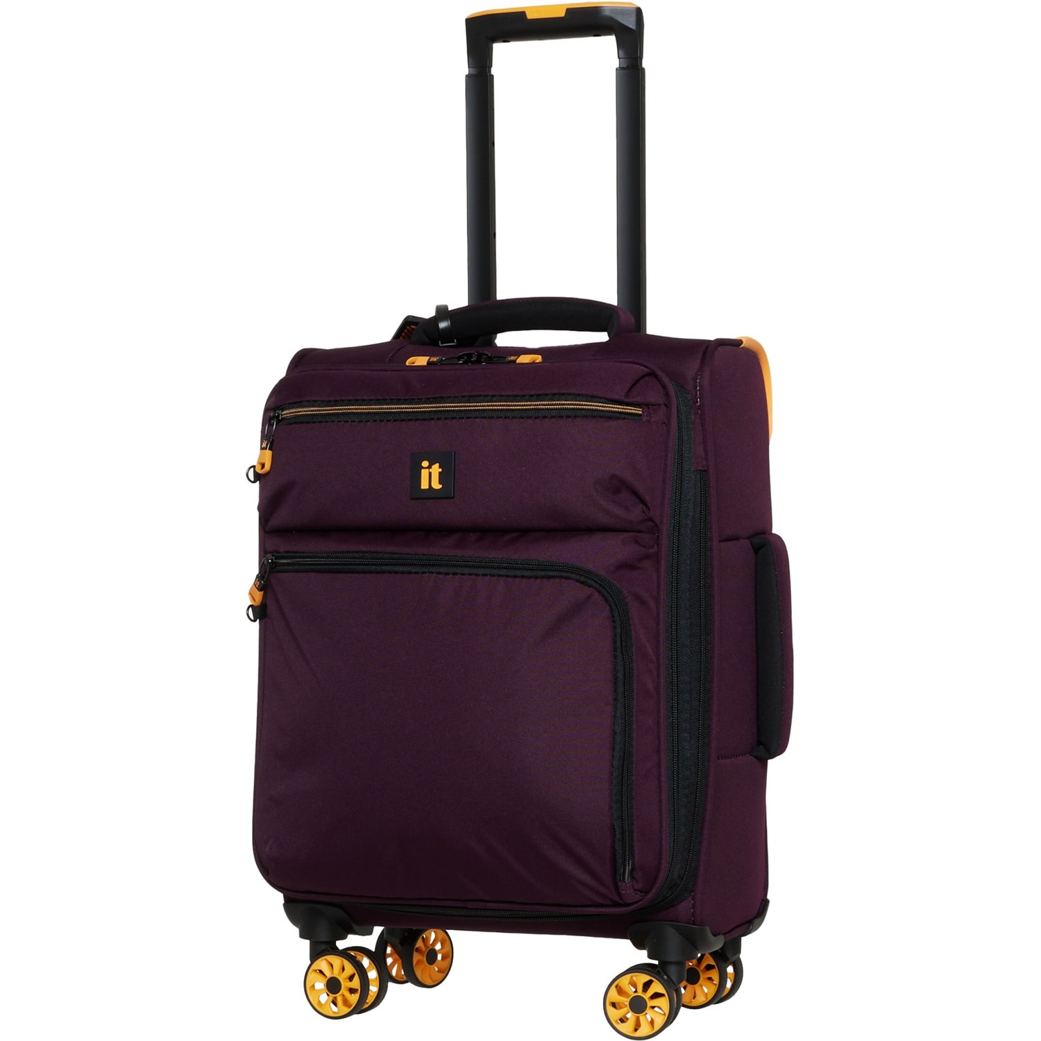 IT Luggage 21” Compartment Softside CarryOn Spinner Suitcase Wine