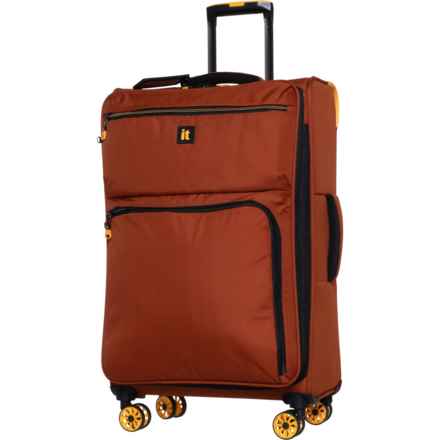 IT Luggage 21” Compartment Spinner Carry-On Suitcase - Softside, Expandable, Brown in Brown