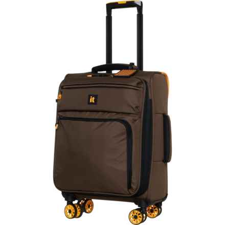 IT Luggage 21” Compartment Spinner Carry-On Suitcase - Softside, Expandable, Falcon Haze in Falcon Haze