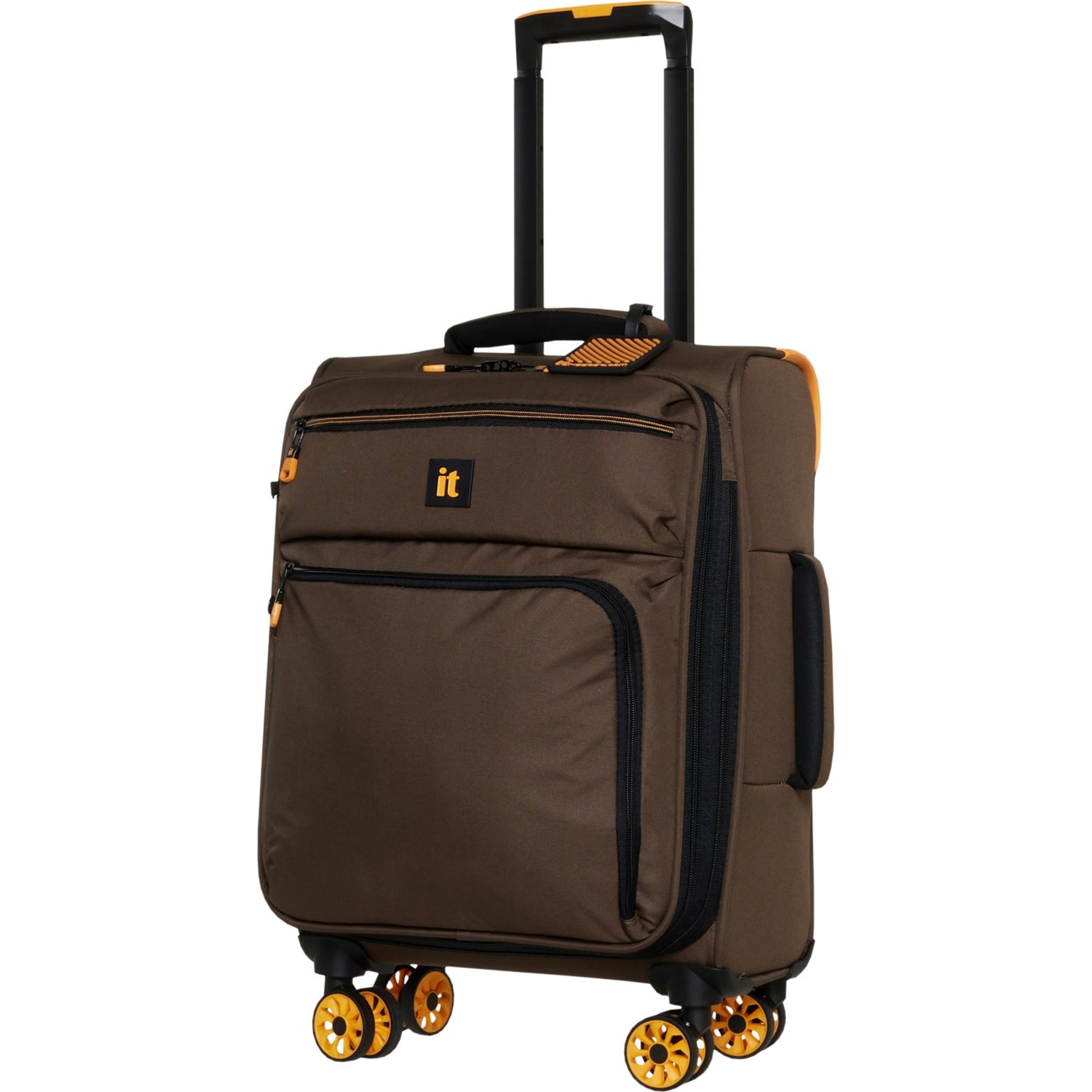 IT Luggage 21” Compartment Spinner CarryOn Suitcase Softside, Expandable, Falcon Haze Save 37