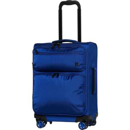IT Luggage 21” Downtime Carry-On Spinner Suitcase - Softside, Sodalite Blue in Sodalite Blue