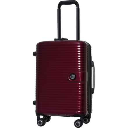 IT Luggage 21” Helixian Carry-On Spinner Suitcase - Hardside, Expandable, Wine Red in Wine Red