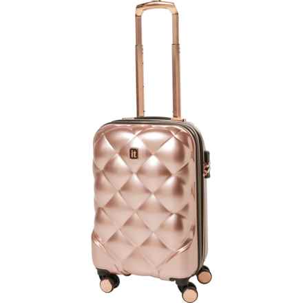IT Luggage 21” St. Tropez Trois Carry-On Spinner Suitcase - Hardside, Expandable, Rose Gold in Rose Gold