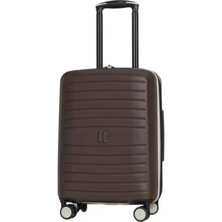 IT Luggage 21.3” Eco-Protect Carry-On Spinner Suitcase - Hardside, Expandable, Coffee Bean in Coffee Bean