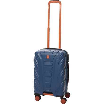 IT Luggage 21.3” Escalate Spinner Carry-On Suitcase - Hardside, Expandable, Navy in Navy