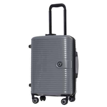 IT Luggage 21.3” Infinispin Carry-On Spinner Suitcase - Hardside, Expandable, Charcoal Gray in Charcoal Gray