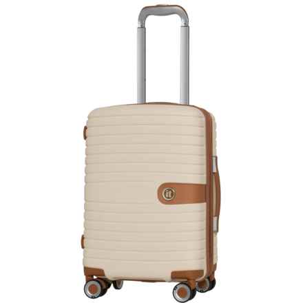 IT Luggage 21.7” Encompass Carry-On -Spinner Suitcase - Hardside, Expandable, Cream in Cream