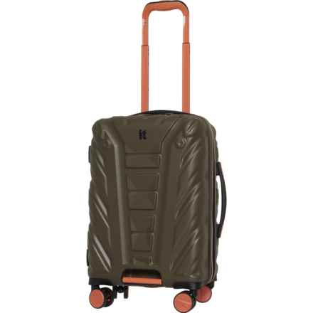 IT Luggage 21.7” Escalate Expedition Spinner Carry-On Suitcase - Hardside, Expandable, Dark Olive in Dark Olive