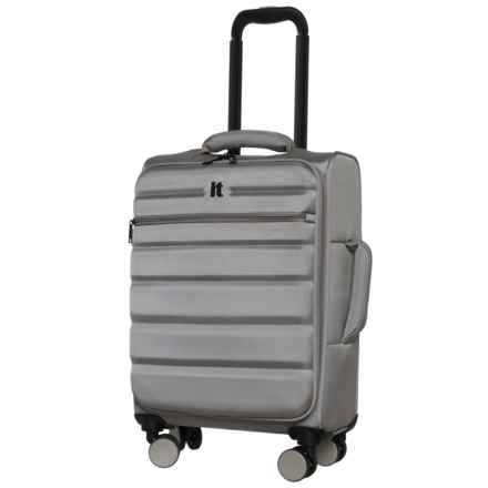 IT Luggage 22” Census Spinner Carry-On Suitcase - Softside, Grey Skin in Grey Skin
