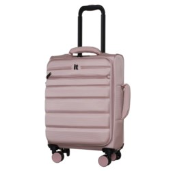 IT Luggage 22” Census Spinner Carry-On Suitcase - Softside, Soft Pink in Soft Pink