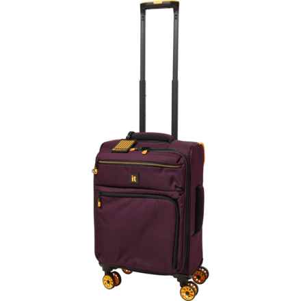 IT Luggage 22” Compartment Carry-On Spinner Suitcase - Softside, Expandable, Wine Mist in Wine Mist