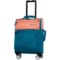 IT Luggage 22” Duo-Tone Carry-On Spinner Suitcase - Softside, Peach-Teal in Peach /Teal