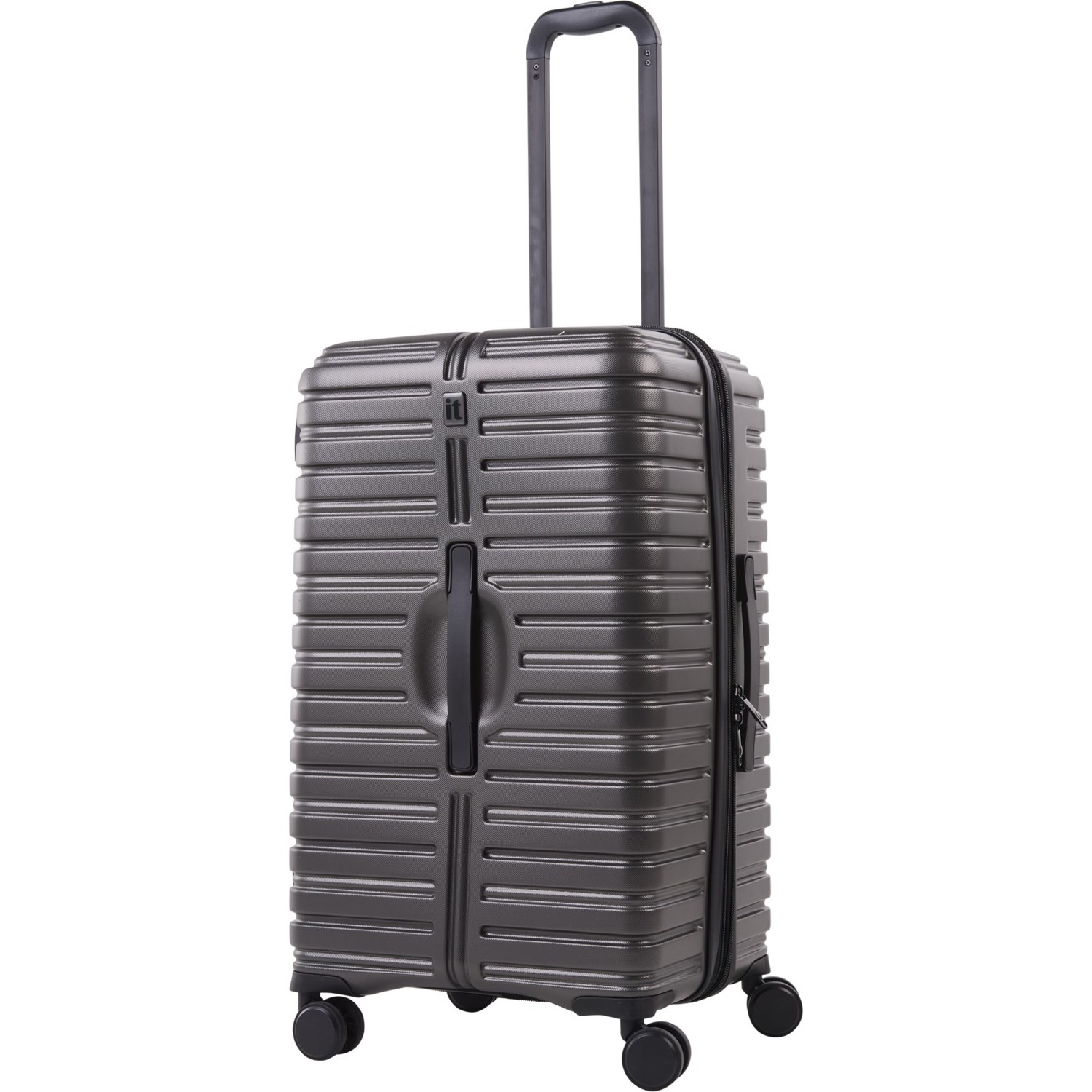 IT Luggage 22” Precursor Spinner Suitcase Softside, Dark Gull Grey