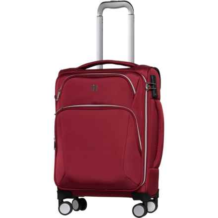 IT Luggage 22.2” Expectant Spinner Carry-On Suitcase - Softside, Expandable, Red in Red