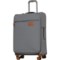 IT Luggage 23.7” Fusional Spinner Carry-On Suitcase - Softside, Expandable, Steel Skin in Steel Skin