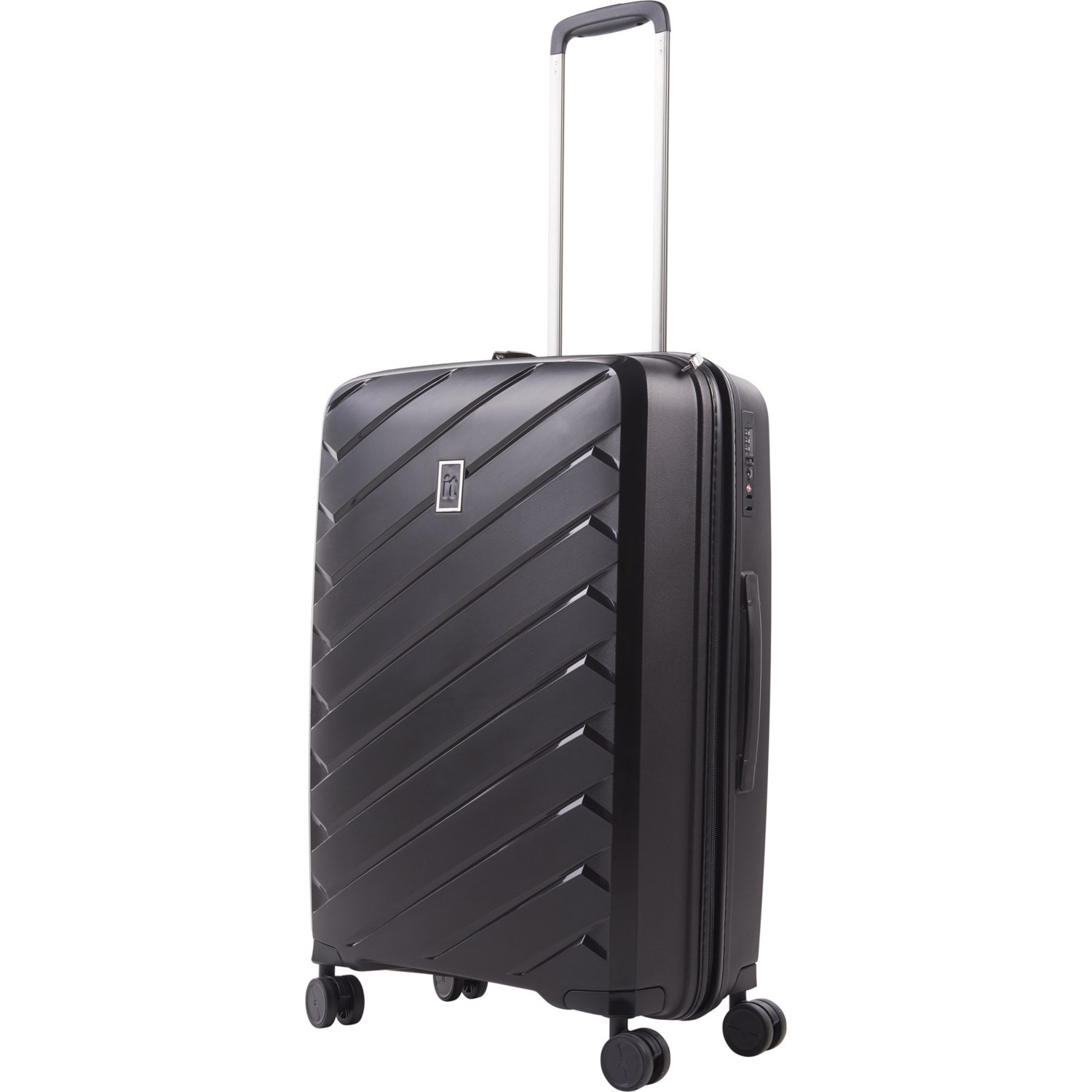 IT Luggage 25.8” Influential Spinner Suitcase Hardside, Black Save 31