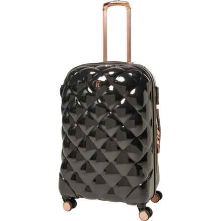 IT Luggage 27” St. Tropez Trois Spinner Suitcase - Hardside, Black in Black