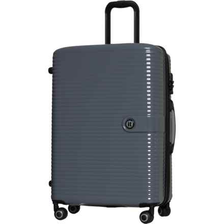 IT Luggage 27.4” Helixian Spinner Suitcase - Hardside, Expandable, Charcoal in Charcoal