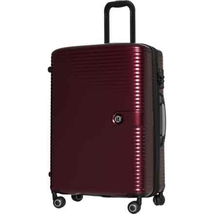 IT Luggage 27.4” Helixian Spinner Suitcase - Hardside, Expandable, Wine Red in Wine Red