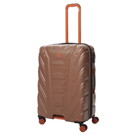 IT Luggage 27.6” Escalate Spinner Suitcase - Hardside, Expandable, Brown in Brown