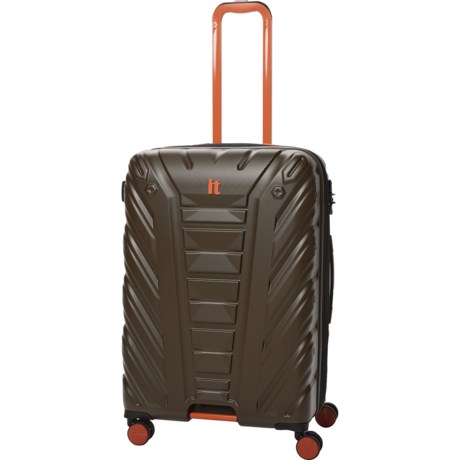 IT Luggage 27.6” Escalate Spinner Suitcase - Hardside, Expandable, Dark Olive in Dark Olive