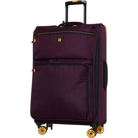 IT Luggage 28” Compartment Spinner Suitcase - Softside, Expandable, Wine Mist in Wine Mist