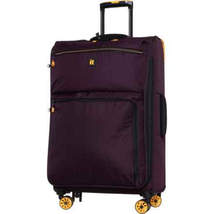IT Luggage 28” Compartment Spinner Suitcase - Softside, Expandable, Wine Mist in Wine Mist