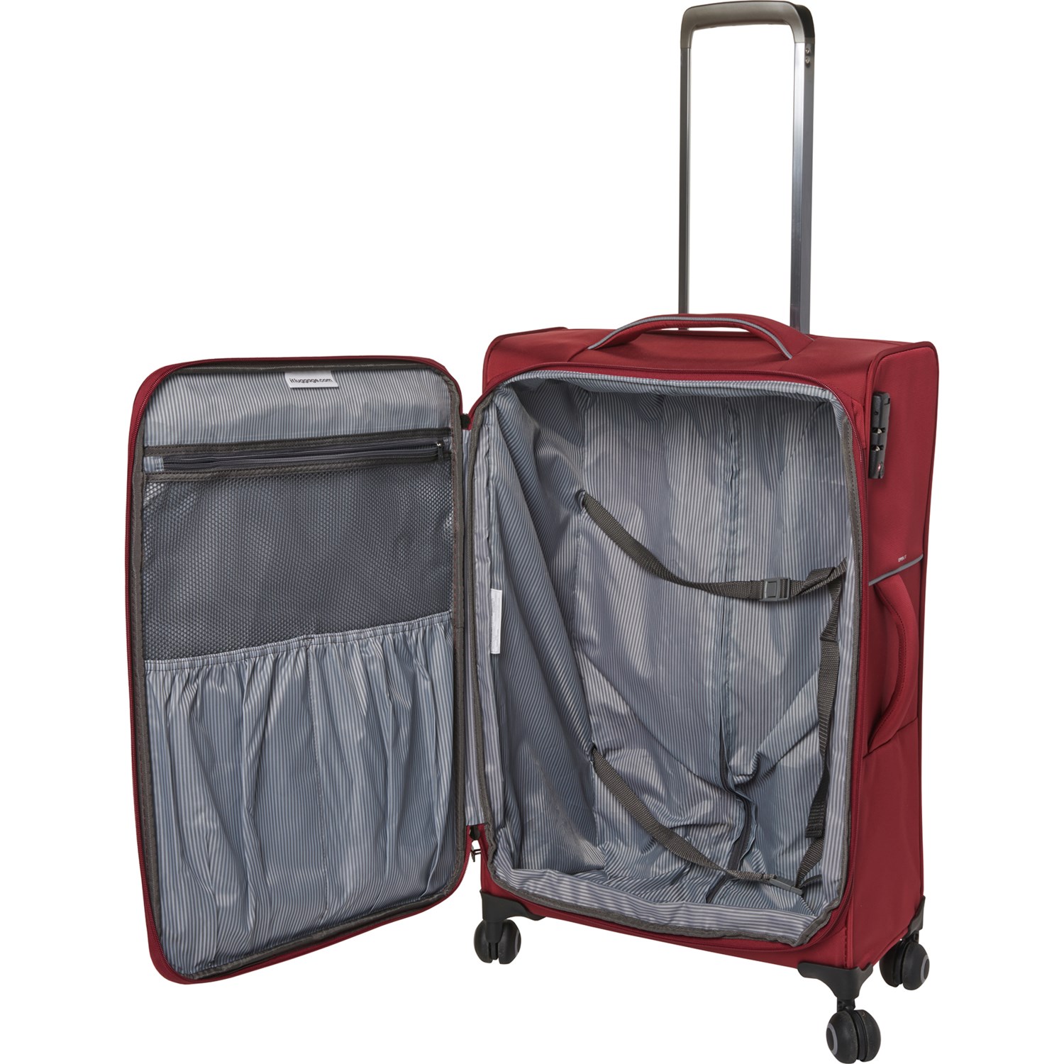 IT Luggage 28” Curvature Spinner Suitcase Softside, Expandable, Dark