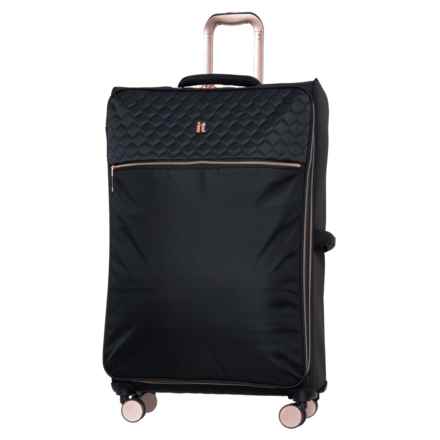 IT Luggage 28” Divinity II Spinner Suitcase - Softside, Expandable, Black in Black