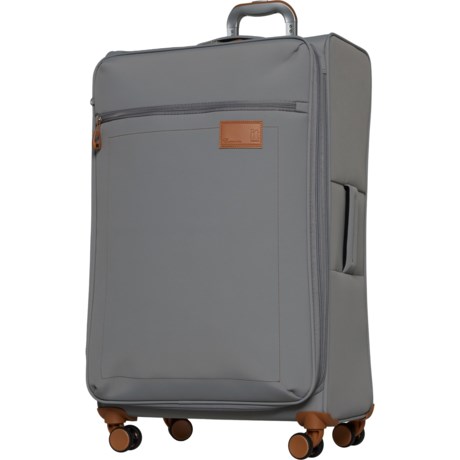 IT Luggage 28” Fusional Spinner Suitcase - Softside, Expandable, Steel Skin in Steel Skin