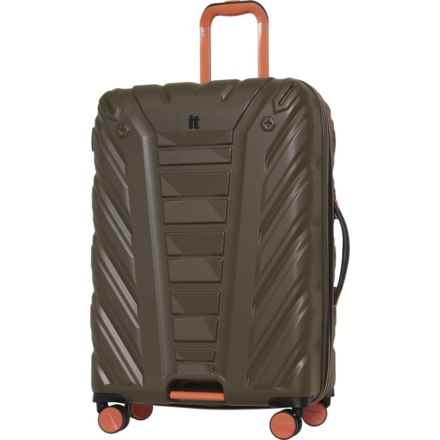 IT Luggage 28.1” Escalate Spinner Suitcase - Hardside, Expandable, Dark Olive in Dark Olive