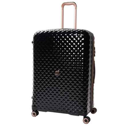 IT Luggage 31” Glitzy Spinner Suitcase - Hardside, Expandable, Black in Black