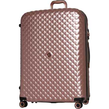 IT Luggage 31” Glitzy Spinner Suitcase - Hardside, Expandable, Rose Gold in Rose Gold