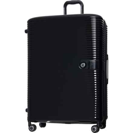 IT Luggage 31” Helixian Spinner Suitcase - Hardside, Expandable, Black in Black
