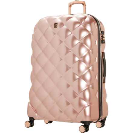 IT Luggage 31” St. Tropez Trois Spinner Suitcase - Hardside, Expandable, Rose Gold in Rose Gold