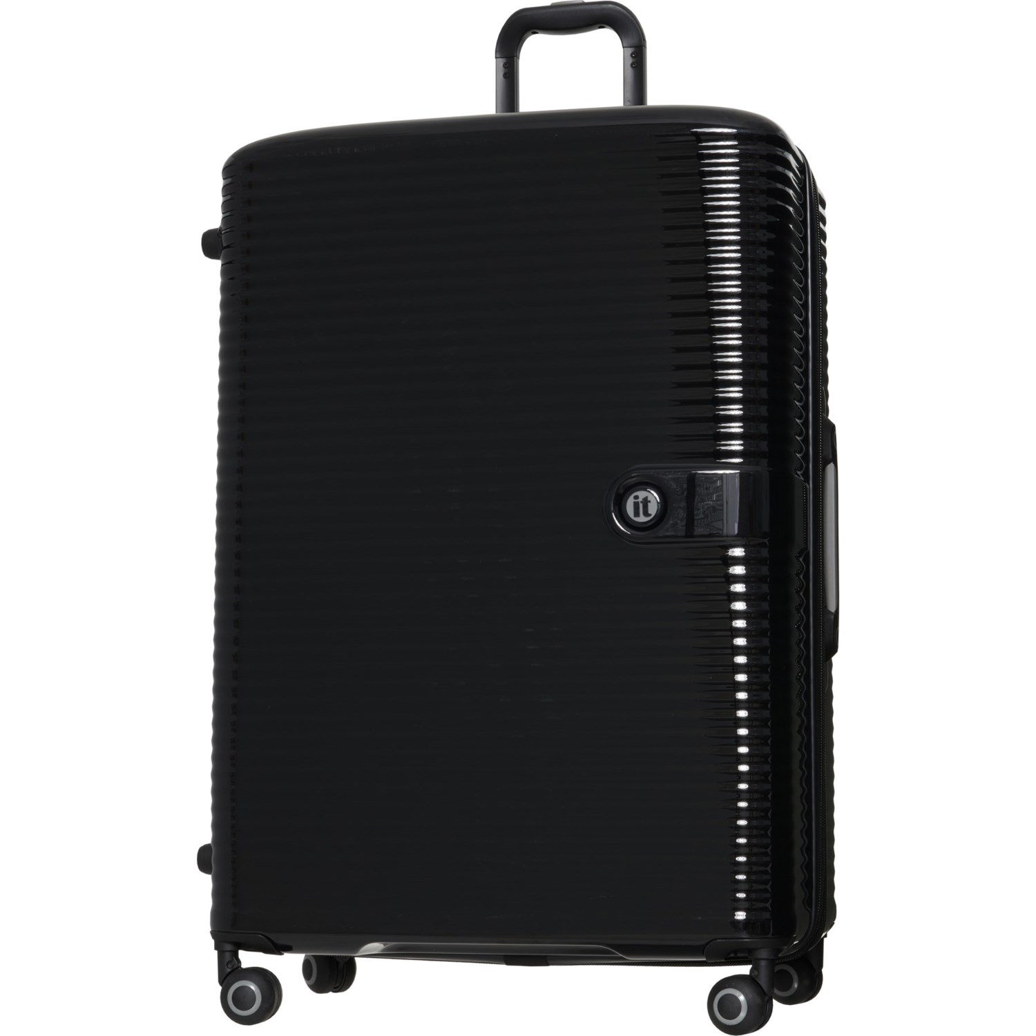 IT Luggage 31.3” Helixian Spinner Suitcase Hardside, Expandable, Black Save 31