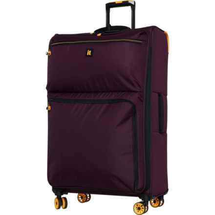 IT Luggage 32” Compartment Spinner Suitcase - Softside, Expandable, Wine Mist in Wine Mist